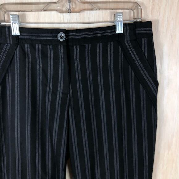 Anthropologie Cartonnier Lou Taper Wool Blend Mid Rise Cuffed Crop Pants 6 - Picture 2 of 12